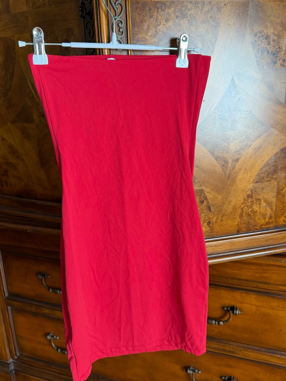 Garage Red Mini Tube Dress